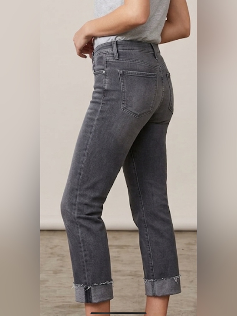 Rag & Bone Dre Low-rise Ankle Slim Boyfriend Jean in Gray EUC - Picture 2 of 8